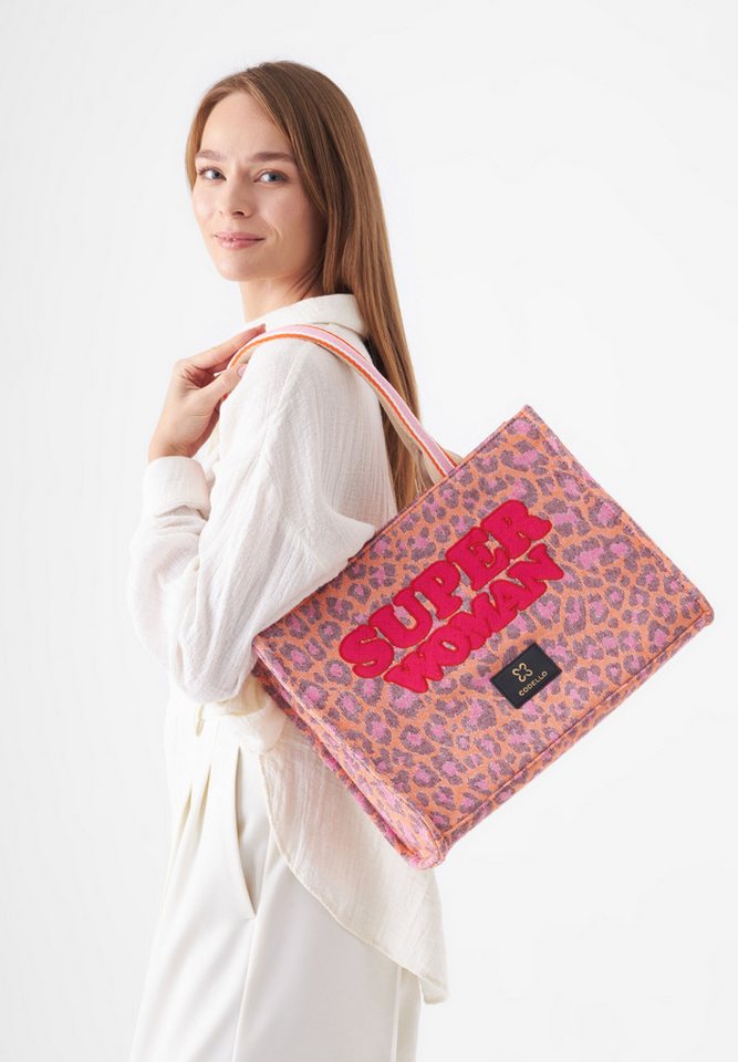 Codello Henkeltasche, mit Leomuster von Codello