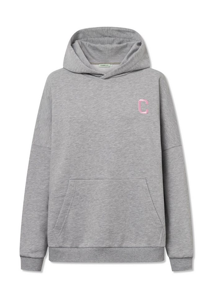 Codello Kapuzenpullover mit HAPPY-HEART-Statement Druck von Codello