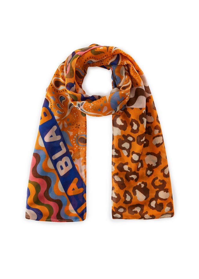 Codello Modeschal Codello Damen Schal mit Mustermix und Schriftzug BLABLA, Mustermix und Schriftzug BLABLA von Codello