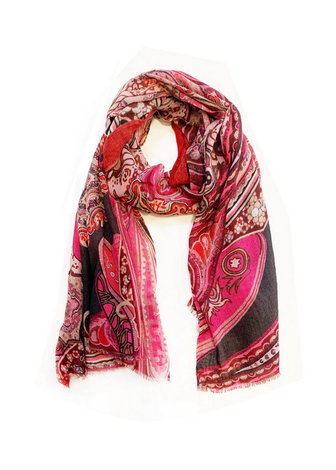 Codello Modeschal Codello Damen Schal mit Paisleymuster in rot oder schwarz, Paisleymuster von Codello