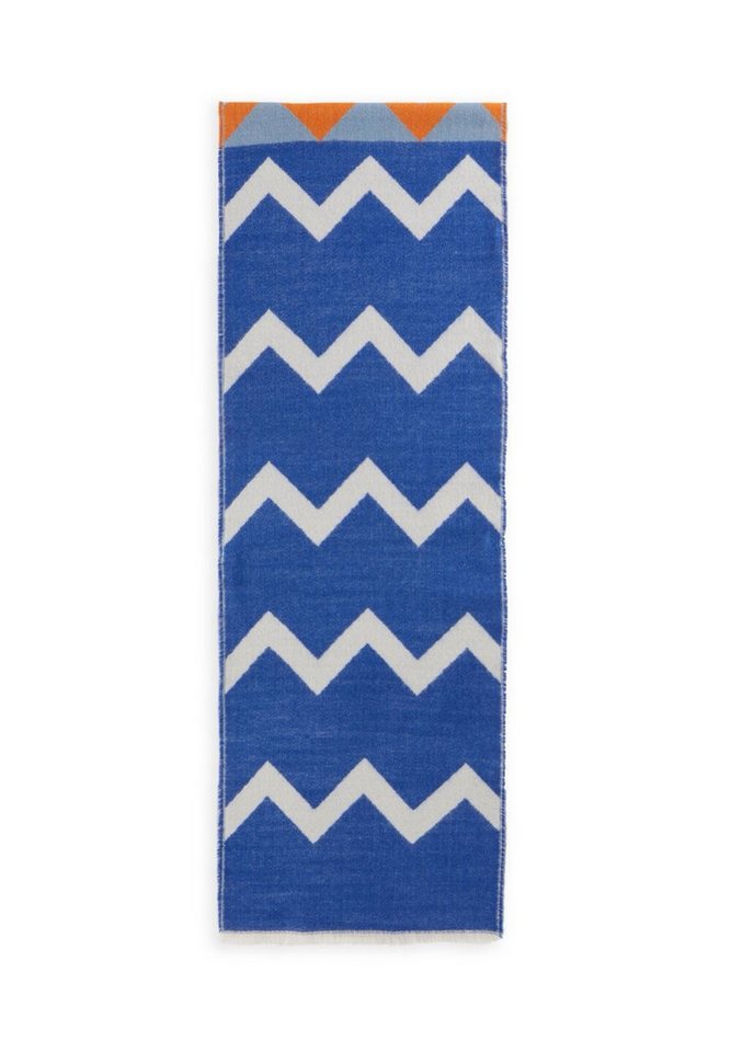 Codello Modeschal Codello Damen Schal mit Zickzack-Muster in blau, Zickzack-Muster von Codello