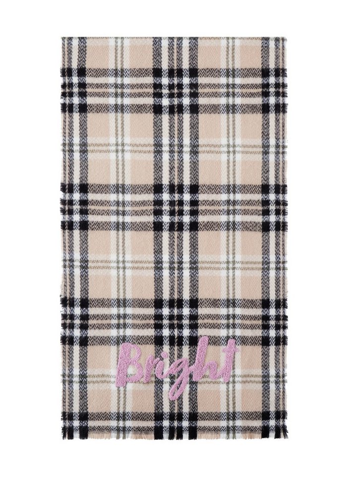 Codello Modeschal Codello Schal mit Karomuster und Statement-Stickerei von Codello