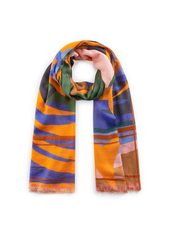 Codello Modeschal Codello XXL Schal mit Tiger-Print in orange oder pink von Codello