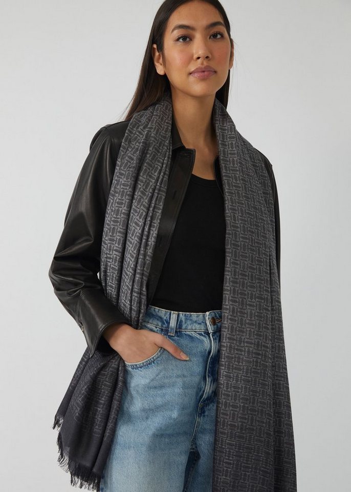 Codello Modeschal MONO CONTRAST, mit gewebtem Jacquard-Muster von Codello