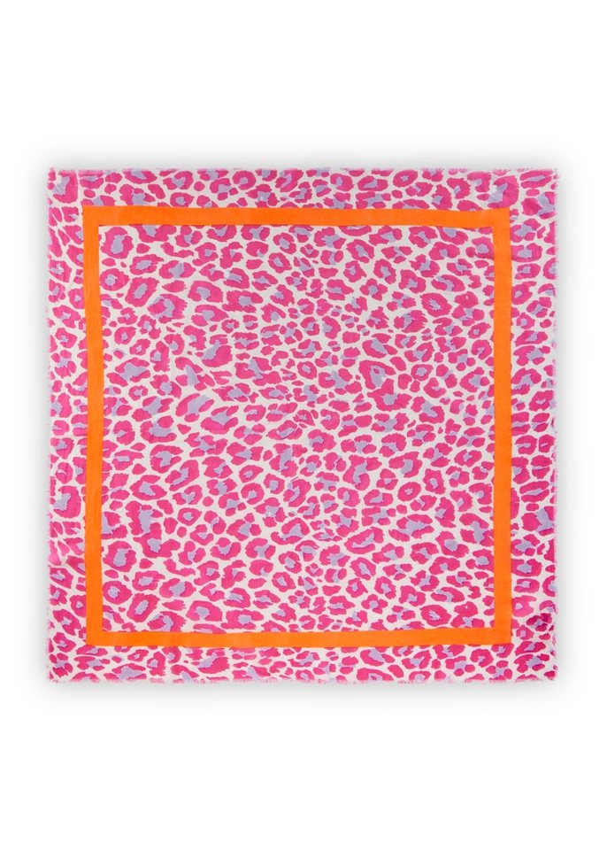 Codello Modetuch PRINTED SQUARE COTTON LEO pink-100X100CM pink von Codello