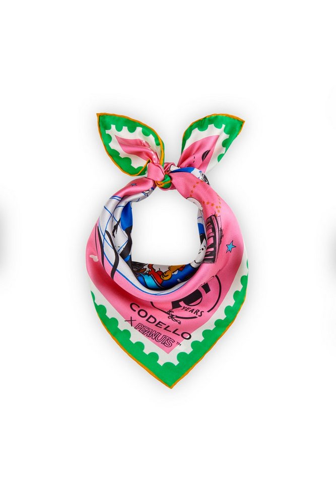 Codello Nickituch Codello Peanuts Nickituch aus Seide in gelb oder pink, Edler Glanz von Codello