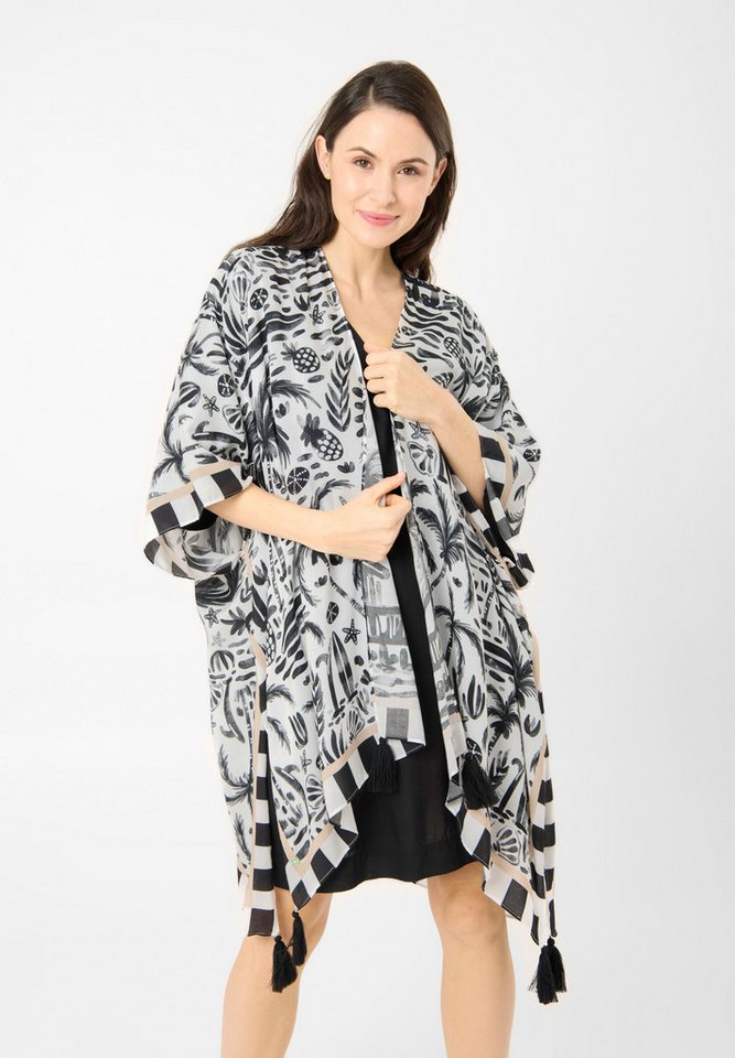 Codello Poncho mit Strand-Motiven von Codello