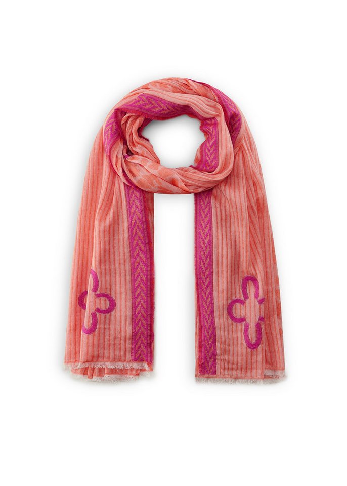 Codello Schal Codello Damen Schal mit Logo-Flowers und XL-Leo, XL-Leo von Codello