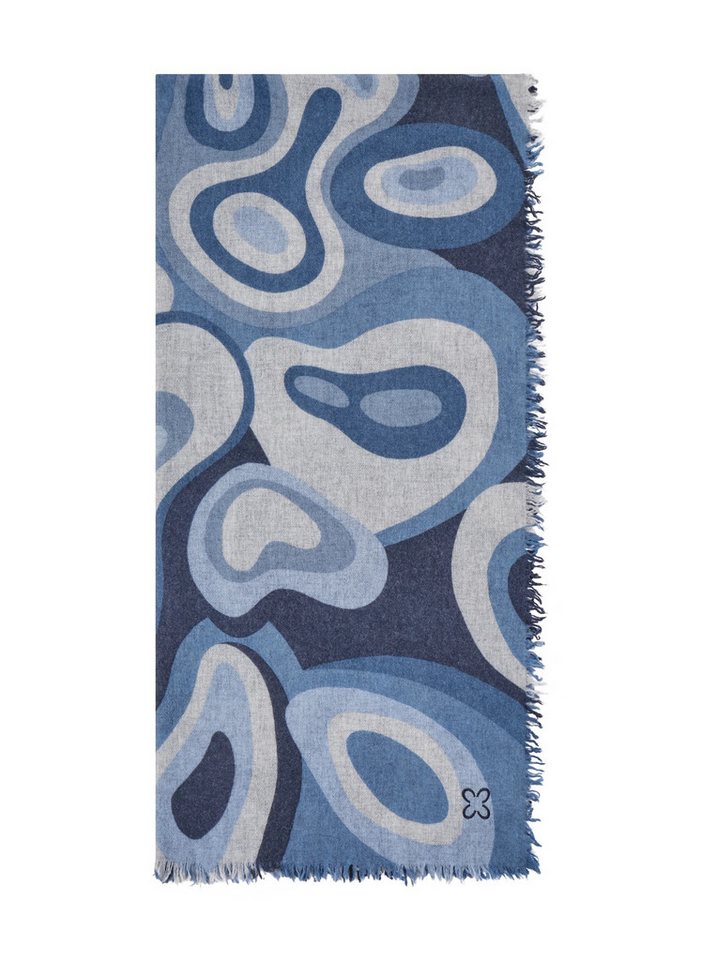 Codello Schal Codello Schal aus Woll-Kaschmir-Mischung mit Bubble-Print, Edler Wolle-Kaschmir-Mix von Codello