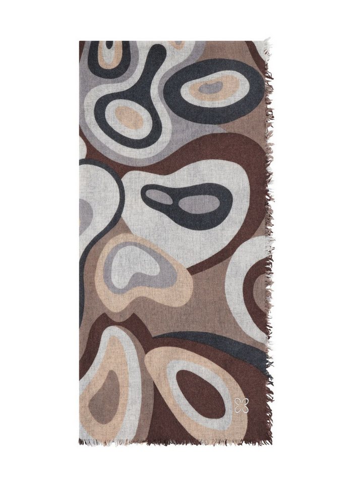 Codello Schal Codello Schal aus Woll-Kaschmir-Mischung mit Bubble-Print, Edler Wolle-Kaschmir-Mix von Codello