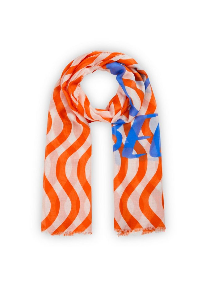 Codello Schal Codello Schal mit "CIAO BELLA"-Print in blau oder rot, Feiner Glanz von Codello