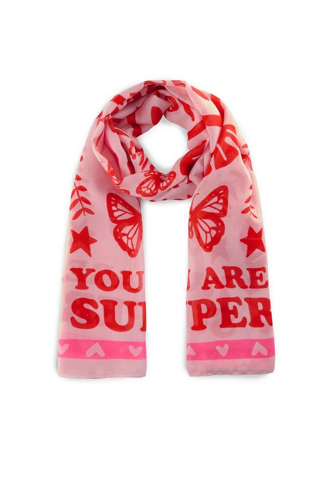 Codello Schal Codello Schal zum Weltfrauentag in rosa, Fein und leicht transparent von Codello