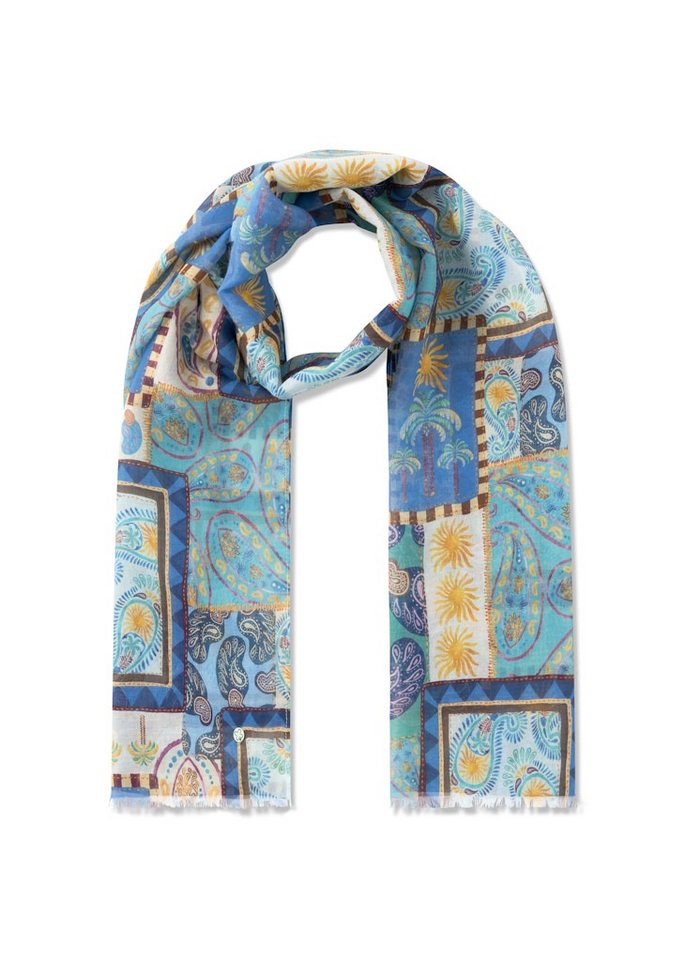 Codello Schal PRINTED SCARF COTTON PAISLEY PATCH von Codello