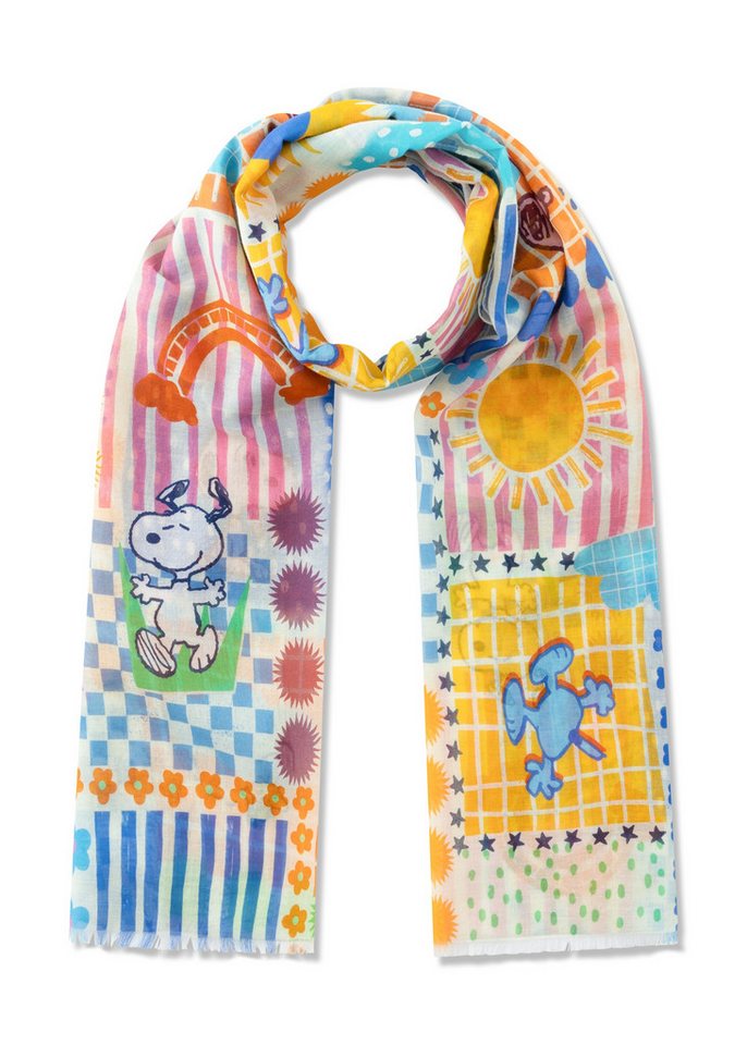 Codello Schal PRINTED SCARF COTTON PEANUTS PATTER von Codello