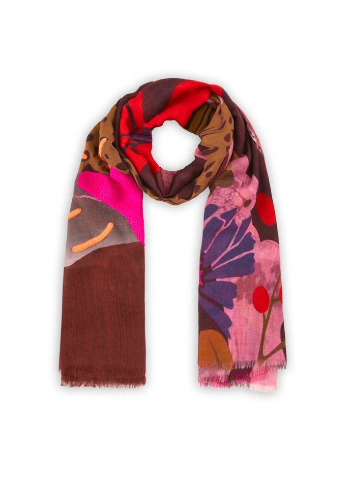 Codello Schal PRINTED SCARF WOOL/MODAL LEOPARD WI von Codello