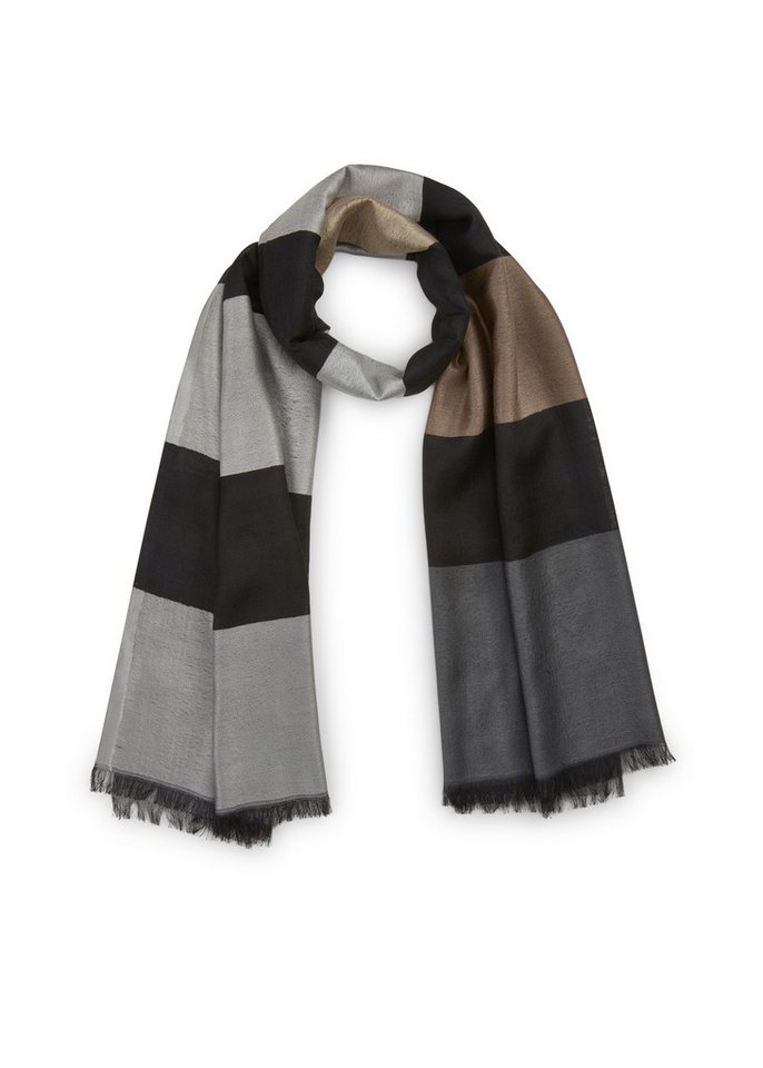 Codello Schal WOVEN SCARF COTTON MIX STRIPES schw von Codello