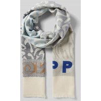 Codello Schal mit Fransen in rechteckiger Form in Blau, Größe 1 von Codello