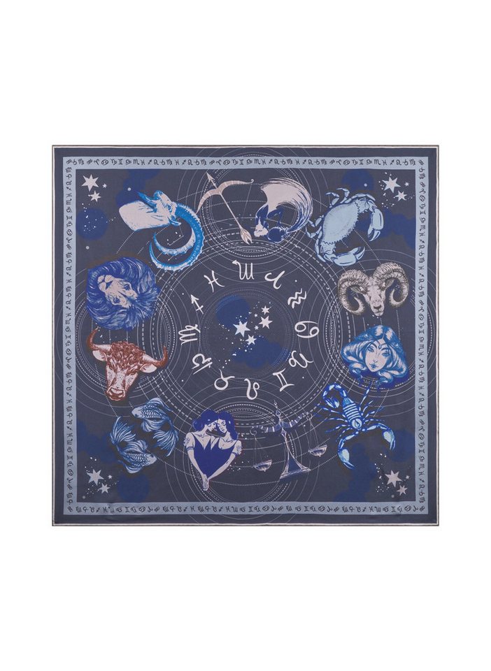 Codello Seidentuch Codello Nickituch aus reiner Seide mit Horoskop-Motiven, Vielseitig tragbar von Codello