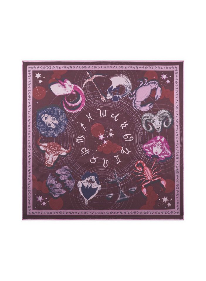 Codello Seidentuch Codello Nickituch aus reiner Seide mit Horoskop-Motiven, Vielseitig tragbar von Codello