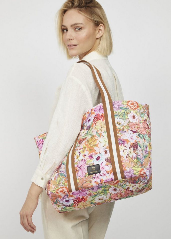 Codello Shopper, mit floralem Muster von Codello