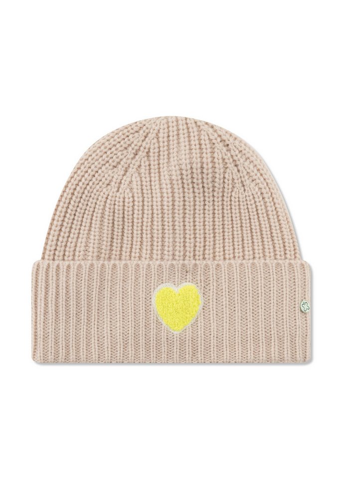 Codello Strickmütze (1-St) mit einem „Herz“-Stickerei in Teddy-Optik von Codello
