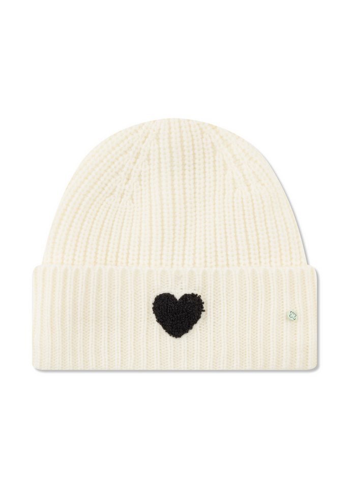 Codello Strickmütze (1-St) mit einem „Herz“-Stickerei in Teddy-Optik von Codello