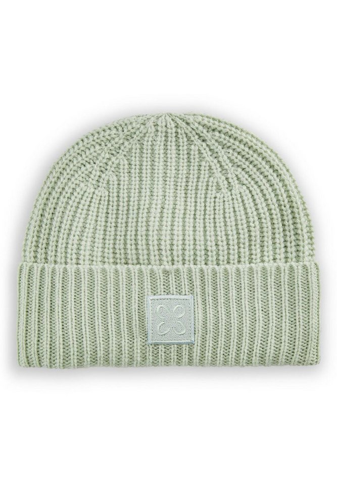 Codello Strickmütze Codello Damen Mütze in weicher Wollmischung aus Rippenstrick Breiter, fixierter Krempelrand von Codello