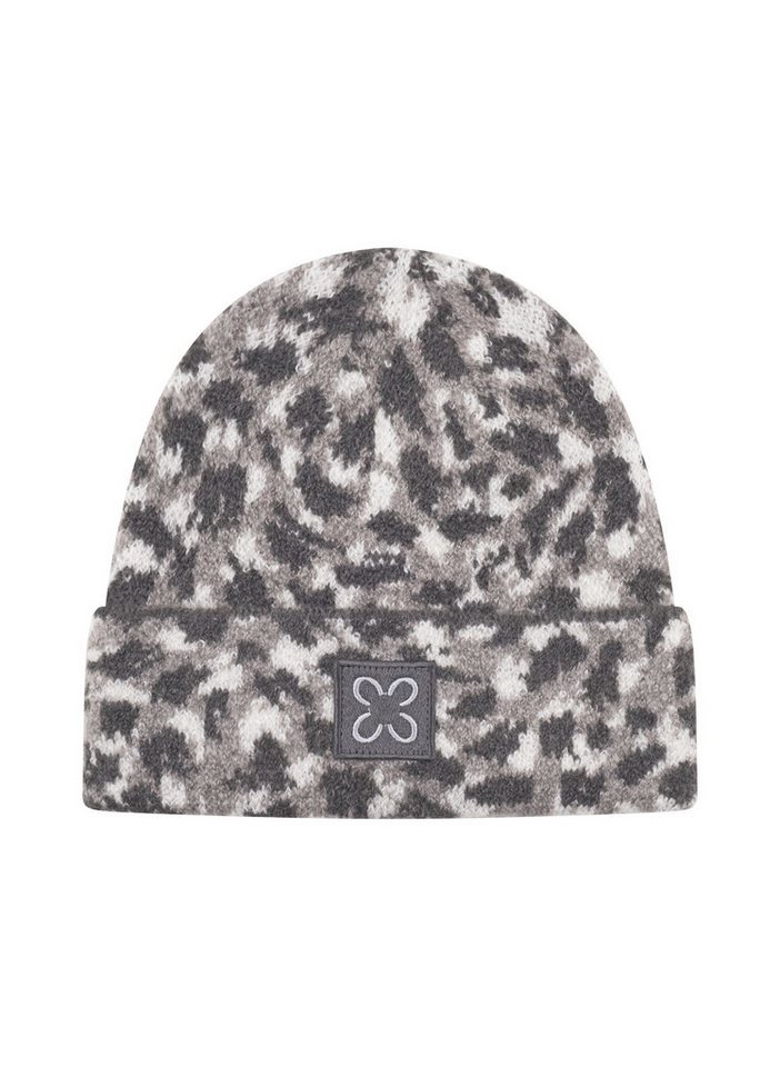 Codello Strickmütze Codello Mütze mit gestricktem Fellmuster Leomuster von Codello