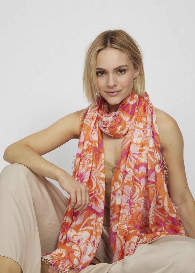 Codello Strickmütze PRINTED SCARF MODAL/CASHMERE PAISLE von Codello