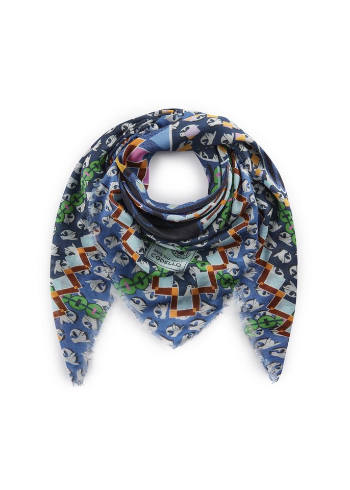 Codello Strickmütze PRINTED SCARF RECYCLED POLYESTER GR von Codello