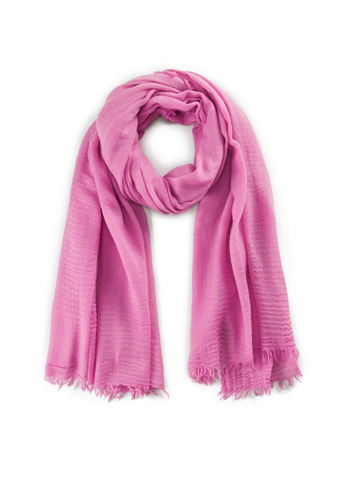 Codello Wollschal Codello Damen Xl-Schal aus reiner Wolle in pink oder schwarz, 100 5%Wolle von Codello