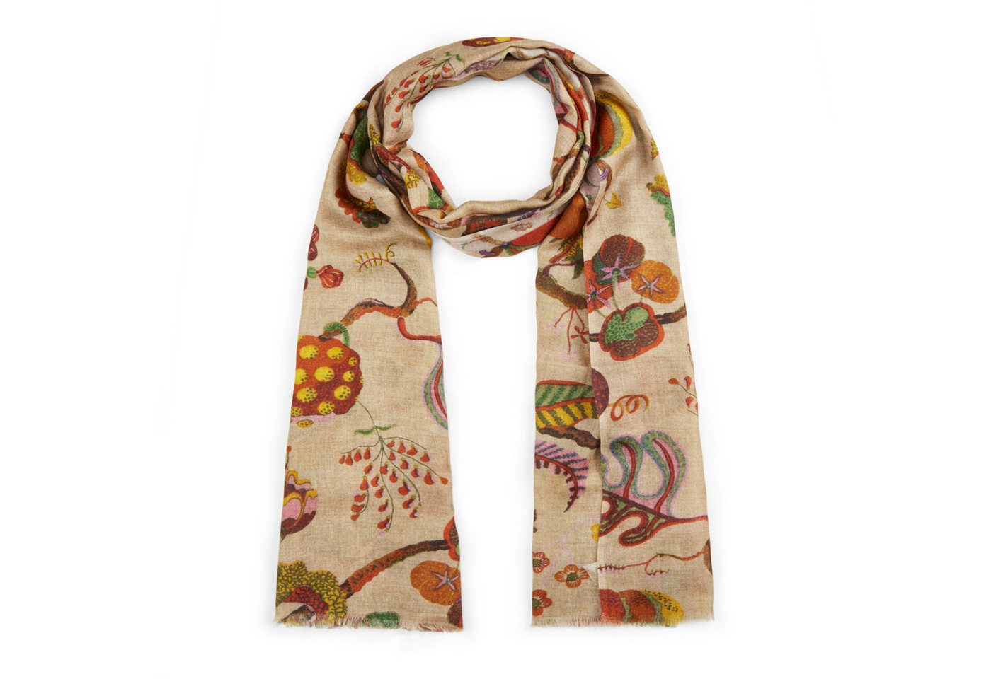 Codello Wollschal Premium Schal aus Wollmischung mit Baumprint von Codello