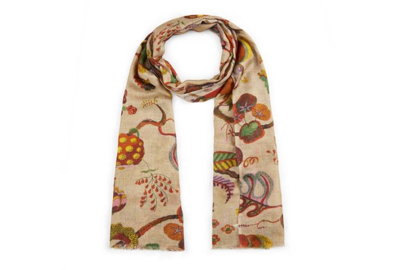 Codello Wollschal Premium Schal aus Wollmischung mit Baumprint von Codello