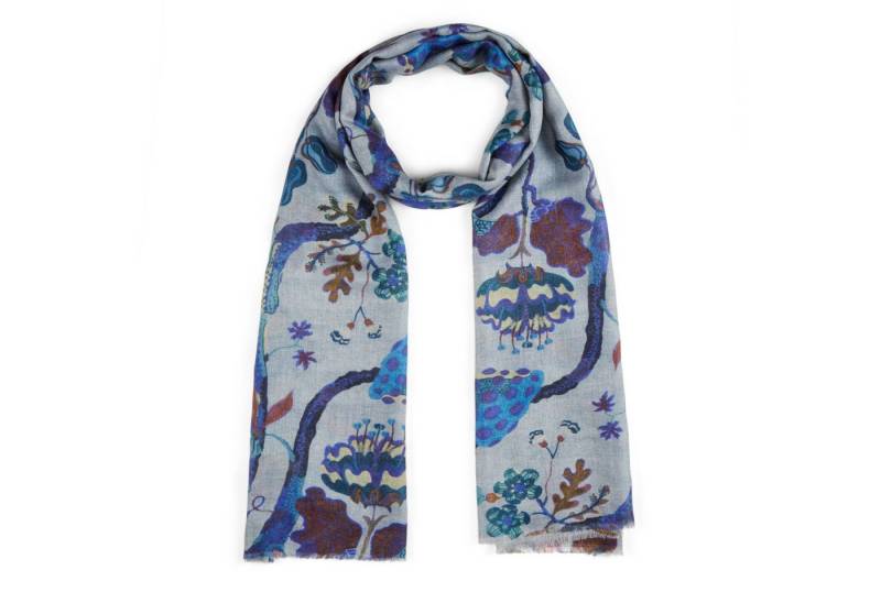 Codello Wollschal Premium Schal aus Wollmischung mit Baumprint von Codello