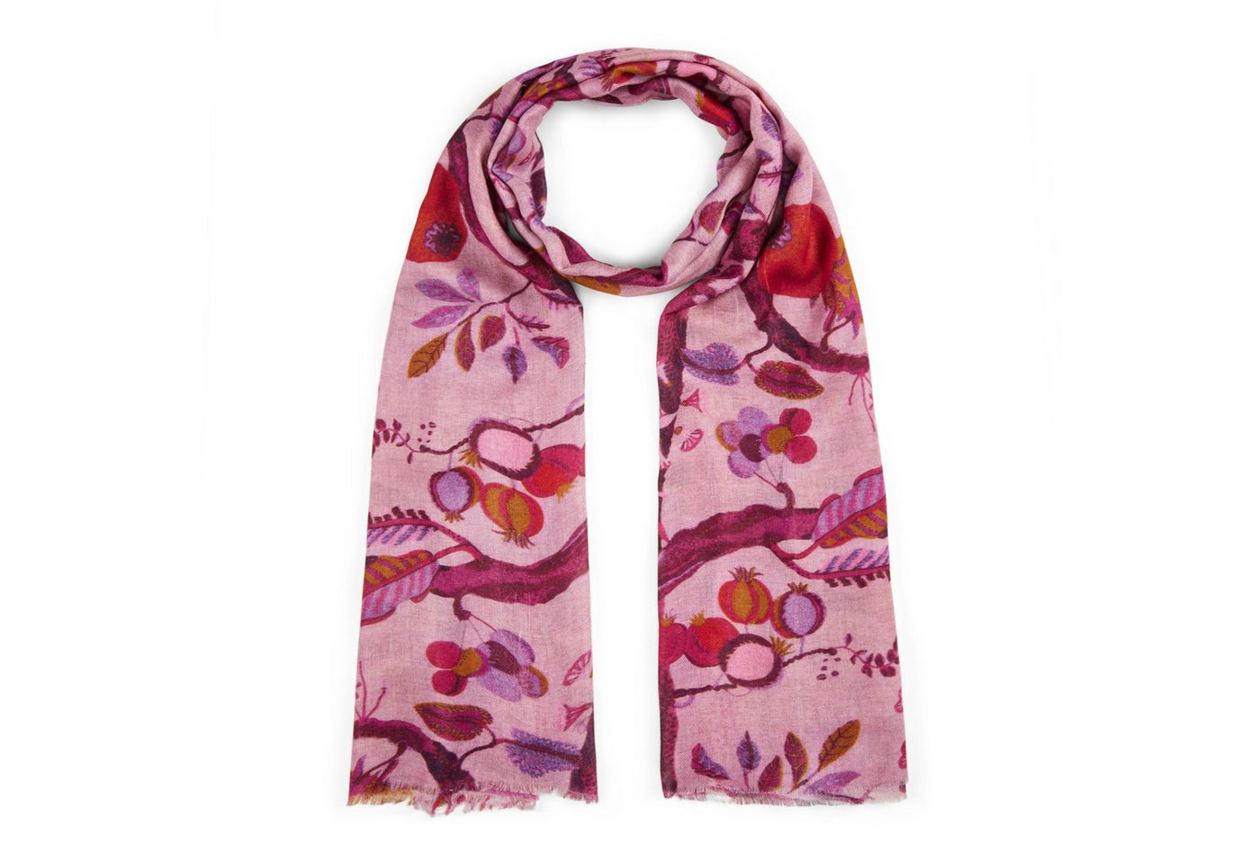 Codello Wollschal Premium Schal aus Wollmischung mit Baumprint von Codello