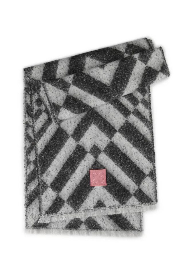 Codello XXL-Schal Codello Schal mit graphischem Muster in schwarz, Flauschiges Tragegefühl von Codello