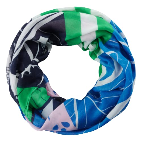 CODELLO nachhaltiger Loop Schal mit Tutti-Frutti Muster in blau von CODELLO