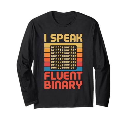 I Speak Fluent Binary Retro Code Binary Coding Geeks für Männer Langarmshirt I Speak Fluent Binary Retro Code Binary Coding Geeks für Männer Langarmshirt von Coder Computer Geek Programmer Programming Geeks
