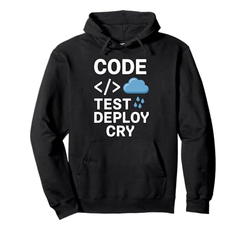 Codetest Deploy Cry Pun Programming Code for Men Coding Pullover Hoodie Codetest Deploy Cry Pun Programming Code for Men Coding Pullover Hoodie von Coder Geeks Binary Coding Coding Computer Geek