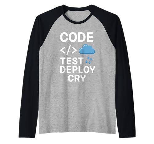 Codetest Deploy Cry Pun Programming Code for Men Coding Raglan Codetest Deploy Cry Pun Programming Code for Men Coding Raglan von Coder Geeks Binary Coding Coding Computer Geek