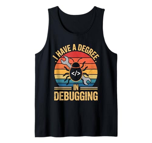 Ich habe einen Abschluss in Debugging Retro Coding Geeks für Männer Tank Top Ich habe einen Abschluss in Debugging Retro Coding Geeks für Männer Tank Top von Coder Programmer Programming Computer Geek Geeks