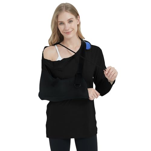 Damen-Shirts nach Schulter-Operationen, langärmelig, zum Abreißen, anpassungsfähige Kleidung nach Rotatorenmanschette, Chemo-Port, T-Shirt Tops, Schwarz, X-Groß Damen-Shirts nach Schulter-Operationen, langärmelig, zum Abreißen, anpassungsfähige Kleidung nach Rotatorenmanschette, Chemo-Port, T-Shirt Tops, Schwarz, X-Groß von Codida