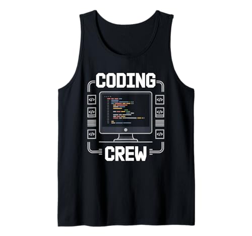 Coding Crew Pun Programmierer Binary Coding Geeks für Männer Tank Top Coding Crew Pun Programmierer Binary Coding Geeks für Männer Tank Top von Coding Coder Programming Geeks Computer Geek