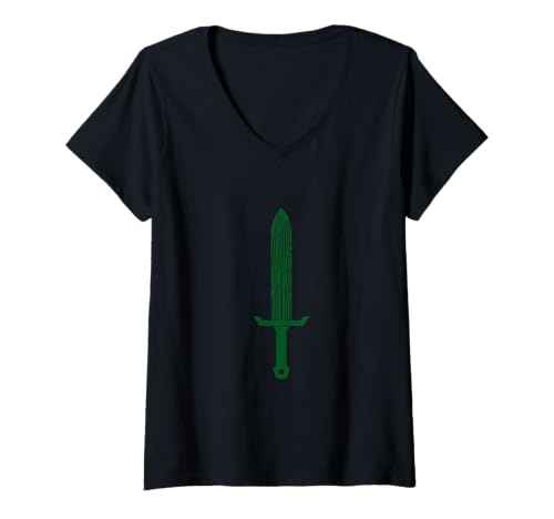 Damen Syntax Warrior Circuit Schwert T-Shirt mit V-Ausschnitt Damen Syntax Warrior Circuit Schwert T-Shirt mit V-Ausschnitt von Coding Syntax Circuit Art