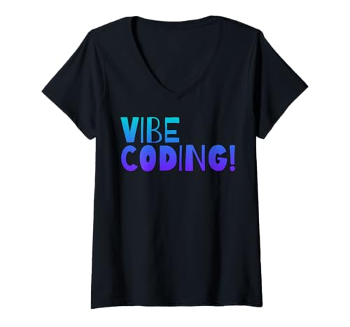 Damen Vibe-Codierung T-Shirt mit V-Ausschnitt Damen Vibe-Codierung T-Shirt mit V-Ausschnitt von CodingFandom