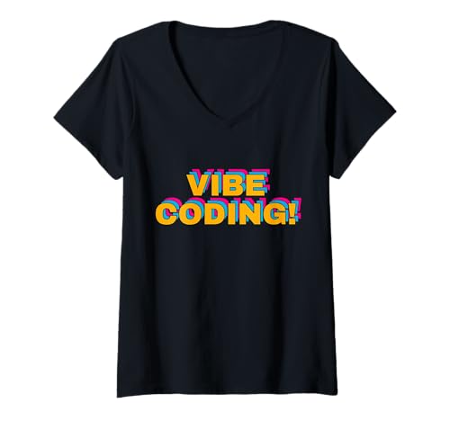 Damen Vibe-Codierung T-Shirt mit V-Ausschnitt Damen Vibe-Codierung T-Shirt mit V-Ausschnitt von CodingFandom