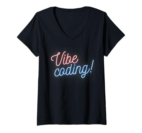 Damen Vibe-Codierung T-Shirt mit V-Ausschnitt Damen Vibe-Codierung T-Shirt mit V-Ausschnitt von CodingFandom
