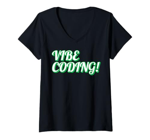Damen Vibe-Codierung T-Shirt mit V-Ausschnitt Damen Vibe-Codierung T-Shirt mit V-Ausschnitt von CodingFandom