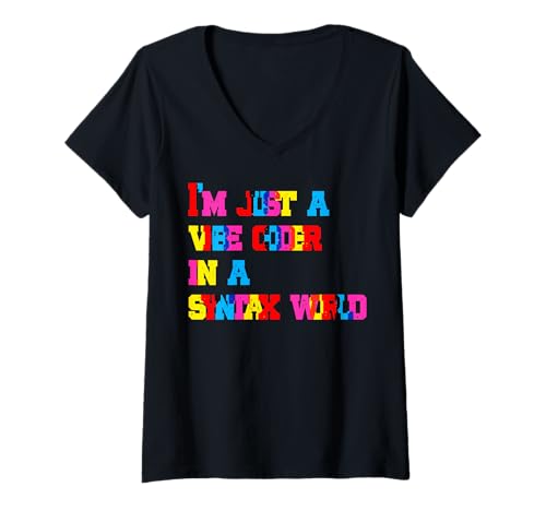 Damen Vibe-Codierung T-Shirt mit V-Ausschnitt Damen Vibe-Codierung T-Shirt mit V-Ausschnitt von CodingFandom