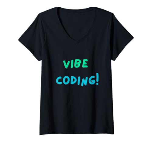 Damen Vibe-Codierung T-Shirt mit V-Ausschnitt Damen Vibe-Codierung T-Shirt mit V-Ausschnitt von CodingFandom